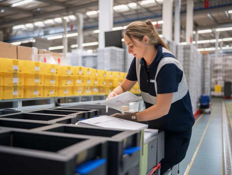 Fulfillment: Kommissionierung von Sendungen mit Hilfe euines Barcodescanners